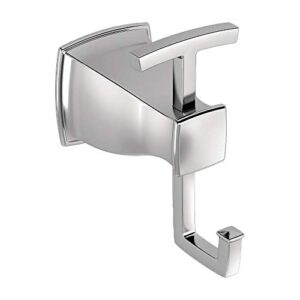 moen hensley double robe hook with press and mark in chrome