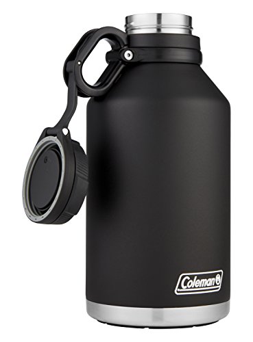 Coleman Insulated Stainless Steel Growler, Black, 64 oz.