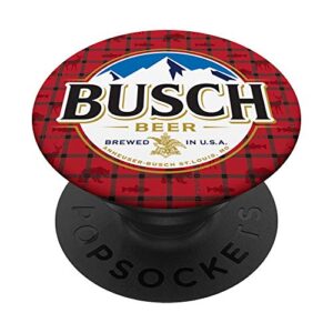 busch red flannel popsockets stand for smartphones & tablets popsockets popgrip: swappable grip for phones & tablets