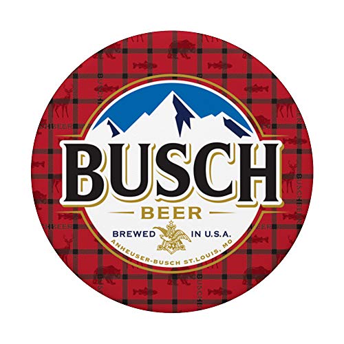 Busch Red Flannel PopSockets Stand for Smartphones & Tablets PopSockets PopGrip: Swappable Grip for Phones & Tablets