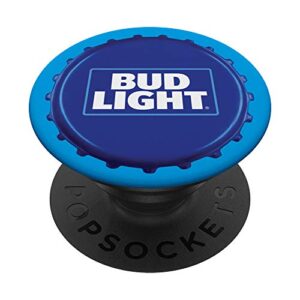 bud light blue beer cap popsockets stand for smartphones & tablets