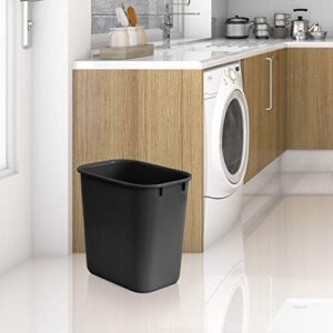 Acrimet Wastebasket Bin 27QT (Plastic) (Black Color) (Set of 4)