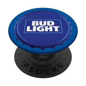 bud light beer cap popsockets stand for smartphones & tablets popsockets popgrip: swappable grip for phones & tablets