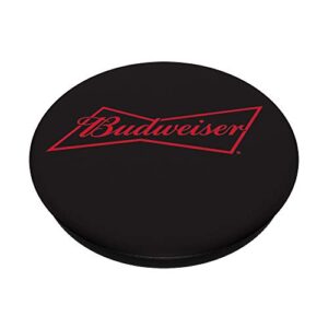 Budweiser Black PopSockets Stand for Smartphones & Tablets PopSockets PopGrip: Swappable Grip for Phones & Tablets