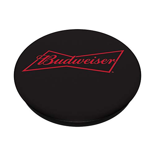 Budweiser Black PopSockets Stand for Smartphones & Tablets PopSockets PopGrip: Swappable Grip for Phones & Tablets
