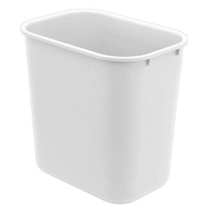 Acrimet Wastebasket Bin 27QT (Plastic) (White Color) (Set of 4)