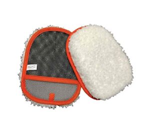 carpro hand wash microfiber mitt - plush microfiber car wash mitt, scratch free & swirl free car wash kit essential - (pack of 1)