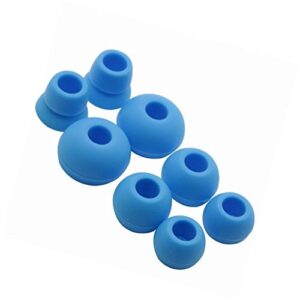 4 pairs replacement silicone eartips earbuds eargels for beats by dr dre powerbeats 2 wireless stereo earphones blue