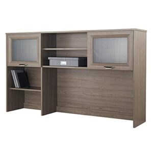 realspace® magellan 58"w hutch for corner/l-desk, gray