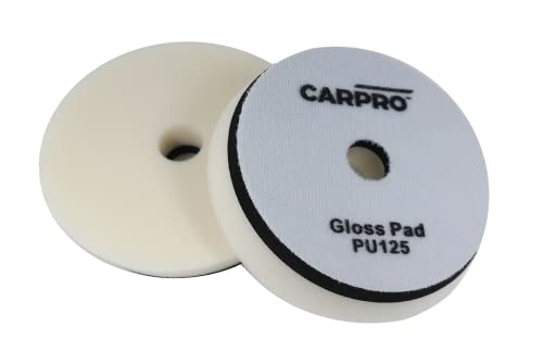 CARPRO Gloss Pad - Extreme High Gloss, Made of Unique Japanese Open Cell Polyurethane Foam, Beveled Profile, Both Dual Action and Rotary Machines - 5" (Pack of 1)