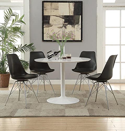 Coaster Round Dining Table in White 105261