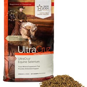 UltraCruz Equine Selenium Yeast Supplement for Horses, 25 lb, Pellet (200 Day Supply)