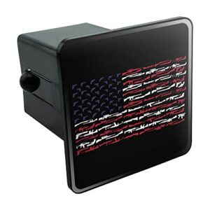 American Gun Flag USA Second 2nd Amendment Tow Trailer Hitch Cover Plug Insert 2"