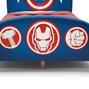 Delta Children Upholstered Twin Bed, Marvel Avengers