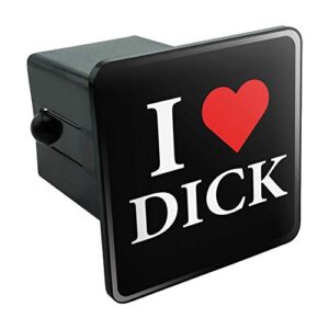 i love dick heart tow trailer hitch cover plug insert