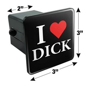 I Love Dick Heart Tow Trailer Hitch Cover Plug Insert