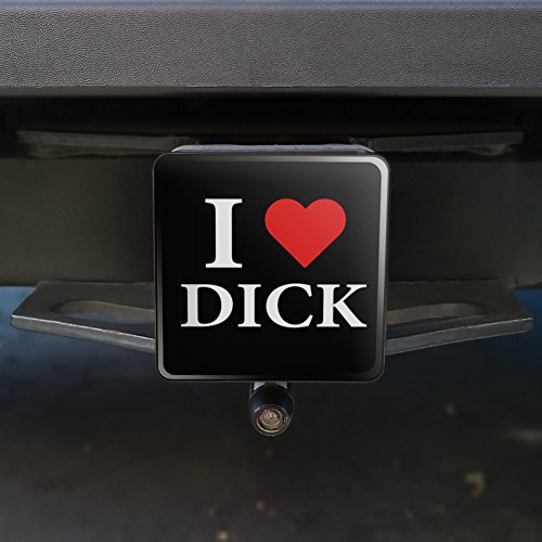 I Love Dick Heart Tow Trailer Hitch Cover Plug Insert