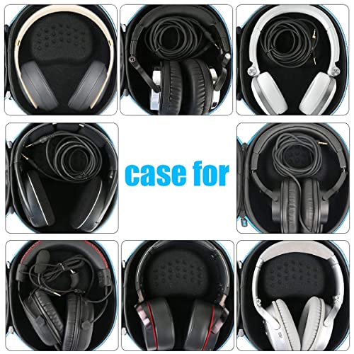 Baval Hard Headphones Case Travel Bag Compatible with Sony WH-L600 , Behringer, Audio-Technica, JBL, Xo Vision, Bose, Sennheiser, Beats, Maxell, Panasonic Full Size Headphone (Black)