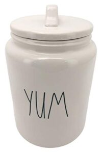 rae dunn by magenta large letter yum canister artisan collection