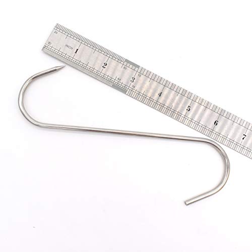 7 Inch Meat Hooks S-Hook Stainless Steel Meat Processing Butcher Hook Pot Hooks