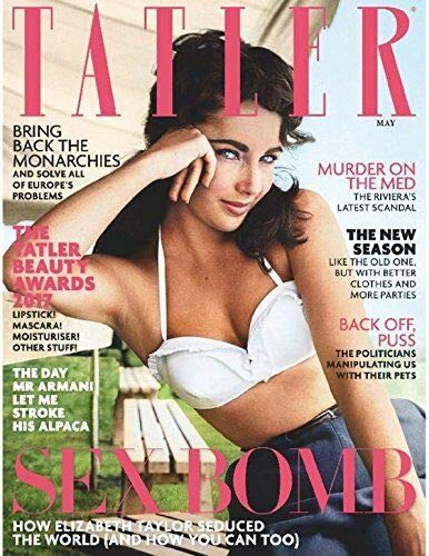 Tatler Magazine (May, 2017) Elizabeth Taylor Sex Bomb Cover