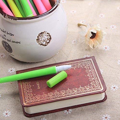 Gathere 30 Pcs Multicolors Novelty Cute Flower Ballpoint Writing Gel Pen Set Silicone Creative Ink Pens for Office School (0.5mm, black)