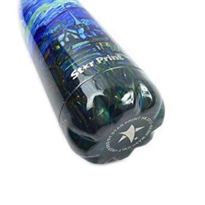 Star Print Bottle, Van Gogh The Starry Night, Double Wall Vacuum Insulated Stainless Steel Water Bottle, 17 oz