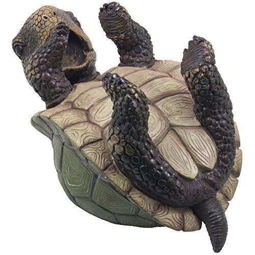 Drinking Turtle Wine Bottle Holder Statue As Decorative Tabletop Wine Racks and Display Stands for Nautical, Sea & Aquatic Home and Bar Décor or Unique Whimsical Gifts for Wine Lovers