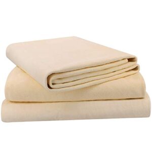 (3 pack) car natural chamois cleaning cloth,absorber towel for car chamois drying towe riverlake genuine deerskin leather auto car wash drying towel,super absorbent,3 available sizes. (l/m/s 3in1)
