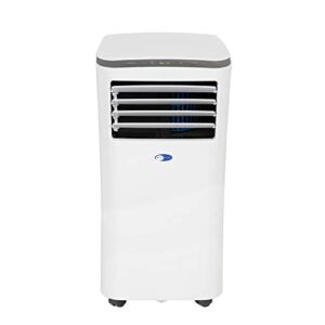 whynter arc-102cs compact size 10,000 btu (7,000 btu sacc) portable air conditioner, dehumidifier, and fan with activated carbon and silvershield filters, for rooms up to 300 sq ft in white