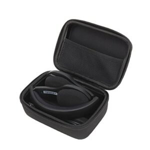 aproca hard travel storage case compatible logitech h800 bluetooth fold-and-go wireless stereo headset by aproca (black)