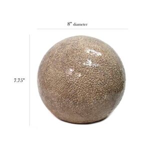 Simple Designs LT3302-CHA 1 Light Mosaic Stone Ball Table Lamp, Champagne