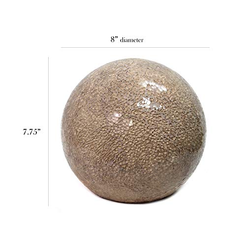 Simple Designs LT3302-CHA 1 Light Mosaic Stone Ball Table Lamp, Champagne