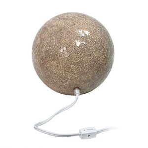 Simple Designs LT3302-CHA 1 Light Mosaic Stone Ball Table Lamp, Champagne