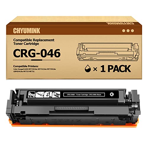 JC Toner Compatible Toner Cartridge Replacement for CRG-046A 046H for use with Color Laserjet MF731Cdw MF733Cdw MF735Cdw Printer(Black,1-Pack)