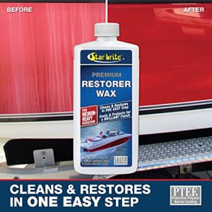 STAR BRITE Premium Restorer Wax - For Heavy to Medium Oxidation - 16 OZ (086016)