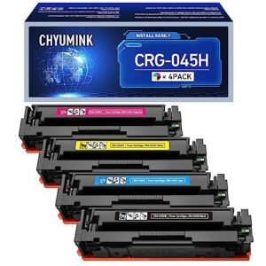 jc toner toner cartridges replacement for canon 045 045h compatible with canon imageclass mf634cdw mf632cdw lbp612cdw lbp611cn printers ( black cyan yellow magenta)