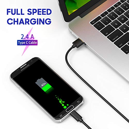 Cmple USB Type-C to USB-A 2.0 Male Charger Type C Fast Charging Cable USB Type-C to USB-A 2.0 Male Charger Type C Fast Charging Cable - 6 Feet Black