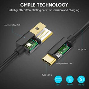 Cmple USB Type-C to USB-A 2.0 Male Charger Type C Fast Charging Cable USB Type-C to USB-A 2.0 Male Charger Type C Fast Charging Cable - 6 Feet Black