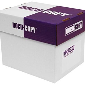 DocuCopy 7503 Reinforced Premium Multipurpose Copy Paper 20lb 8.5" x 11" 3 Holes 1 Case/5 Reams/2500 Sheets
