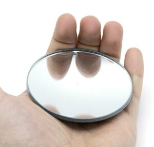 concave mirror - 3" dia, 75mm focal length - 3mm thick - glass - eisco labs