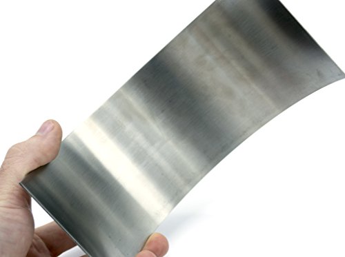 Plane Half Cylinder Convex Stainless Steel Mirror for use with Ray Box - 6.25" x 2.875" - 1mm Thick Approx. - Eisco Labs