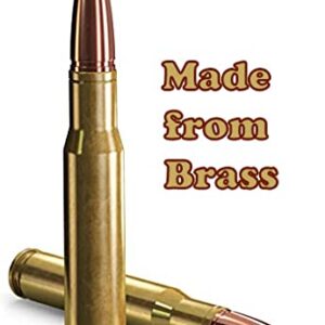 Caliber Gourmet Bullet Twist Pen, 50 Caliber Brass Bullet Design, Twist Open, in Gold, Perfect for Hunters, Military, Outdoorsman, Father's Day Gift