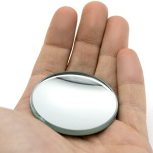 Concave Mirror, 2" (50mm) Diameter, 50mm Focal Length - Round - Glass - 3.3mm Thick Approx. - Eisco Labs