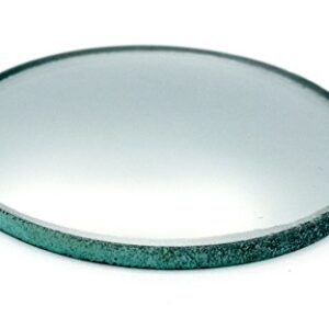 Round Convex Glass Mirror - 2" (50mm) Diameter - 50mm Focal Length - 2.8mm Thick Approx. - Eisco Labs