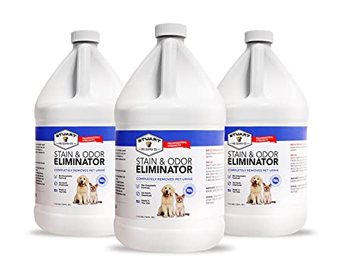 Stuart Pet Supply Co. Professional Strength Pet Odor Eliminator | Urine Odor Remover | Pet Urine Enzyme Cleaner | Pet Stain and Odor Remover | Enzymatic Cleaner for Dog Urine and Cat Urine