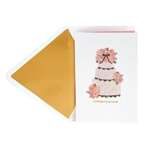 hallmark signature wedding greeting card (wedding cake)