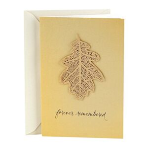 hallmark signature sympathy card (forever remembered)