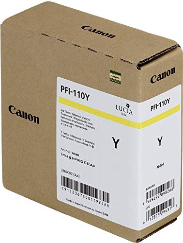 Genuine Canon Ink Tank PFI-110Y - Yellow 160ml - 2367C001AA