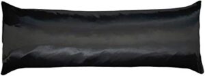 betty dain soft satin body pillowcase, 21 x 54, black